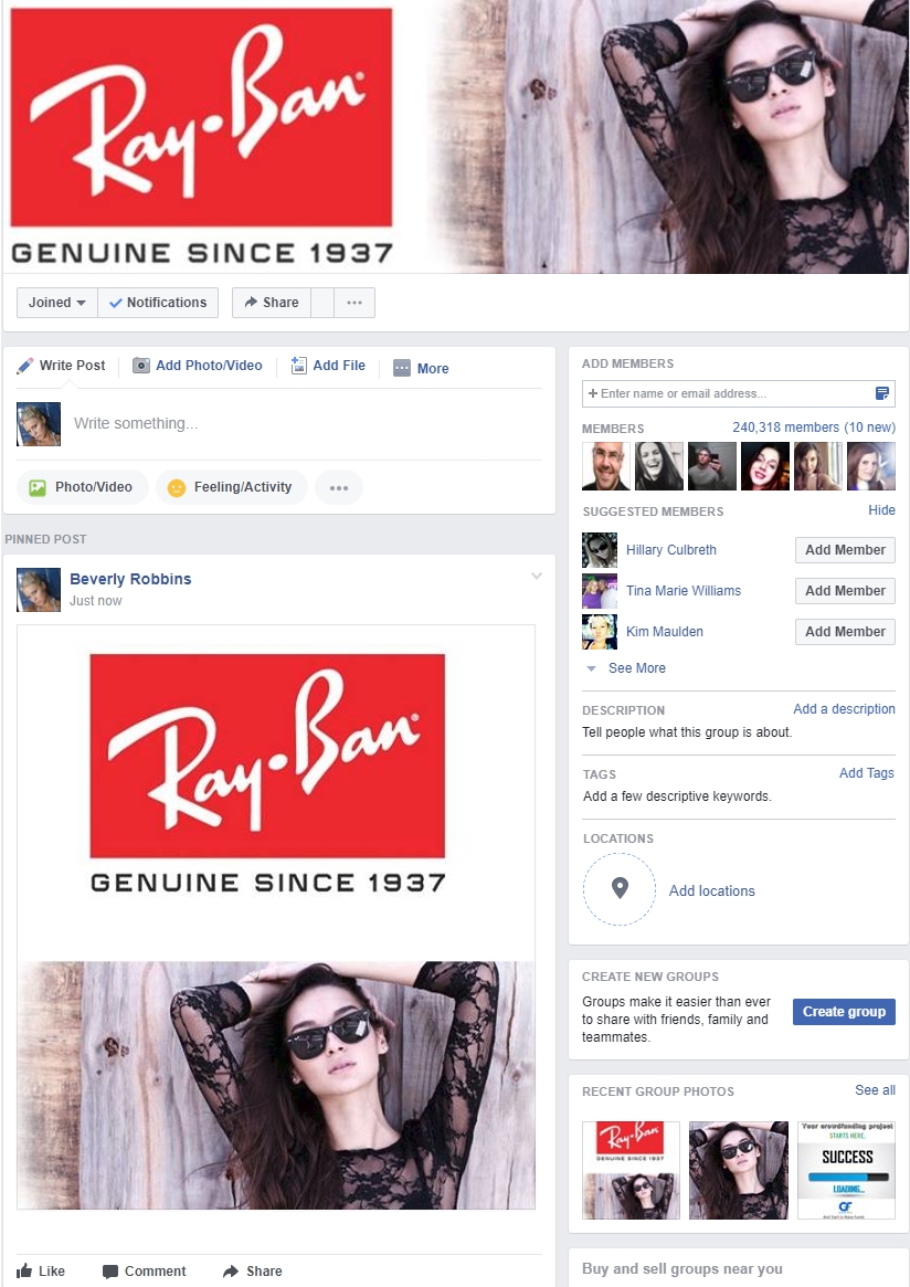 Ray Ban Campaign – Media Mails Inc